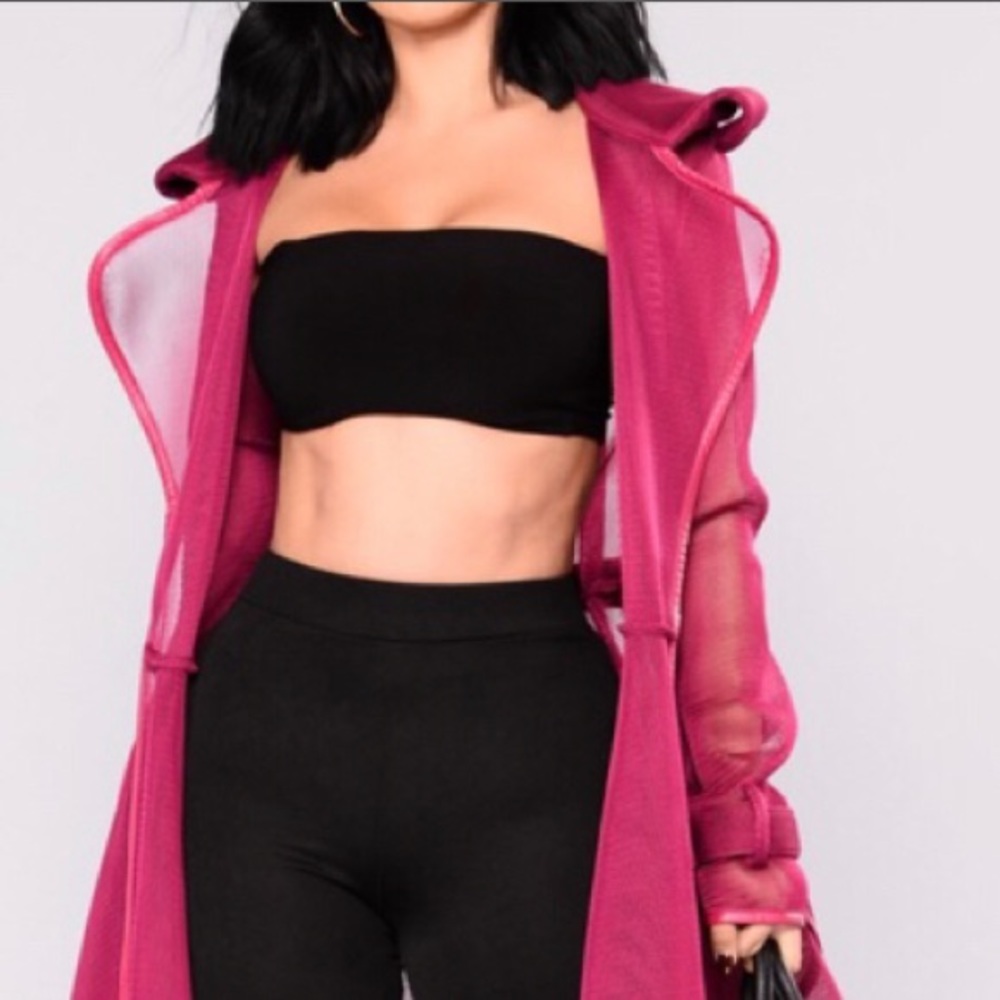 Kylie Jenner CQ by CQ magenta mesh jacket 🧥